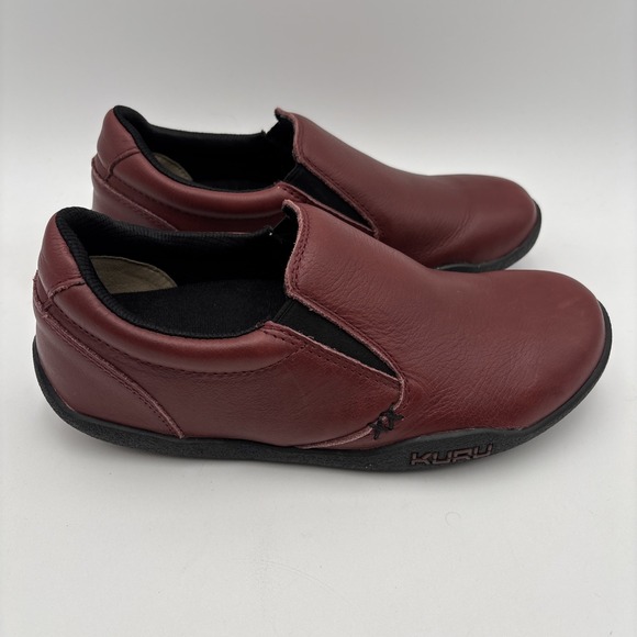 KURU Kivi Slip On Shoes Womens 9 US Comfort Walking Loafers Red Leather 201904E - Picture 4 of 11